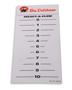 Aufkleber Dosierskala Edelstahl Futterautomat WTF